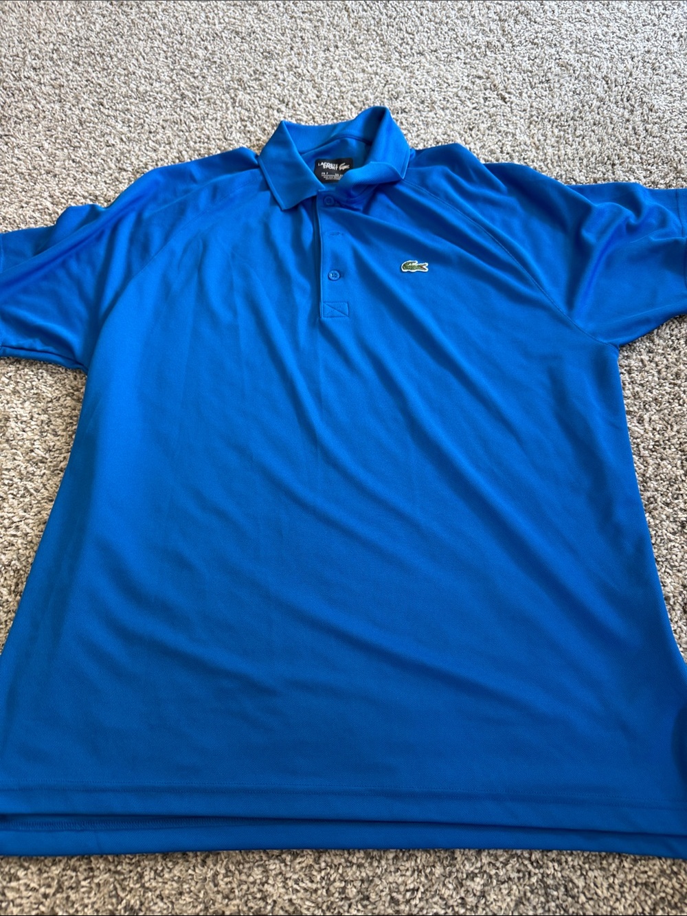 Lacoste Men's Bright Blue Polo with Signature Crocodile
